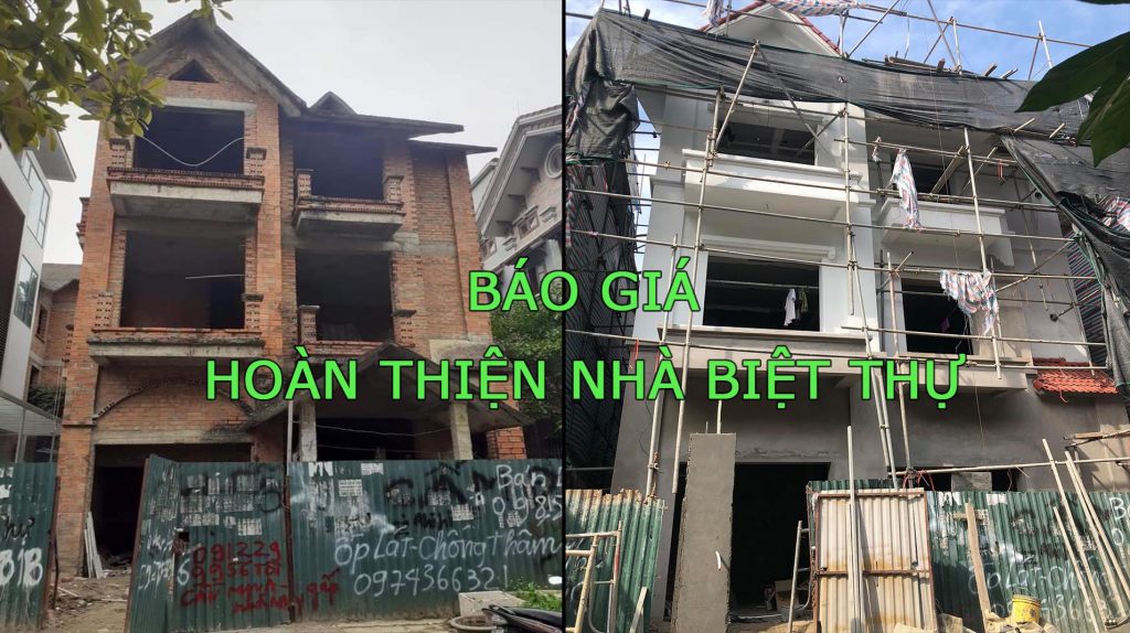 báo giá hoàn thiện nhà biệt thự tại mỹ đình