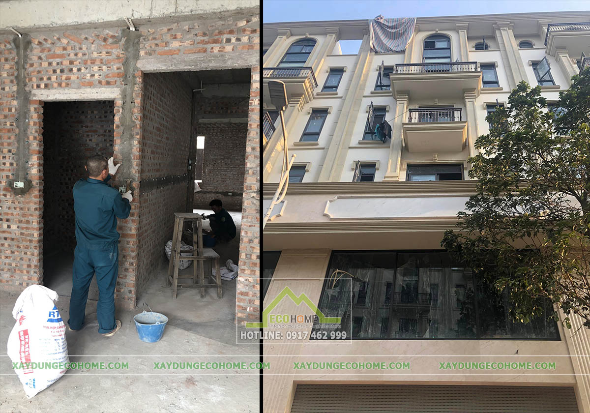 hoàn thiện nhà liền kề