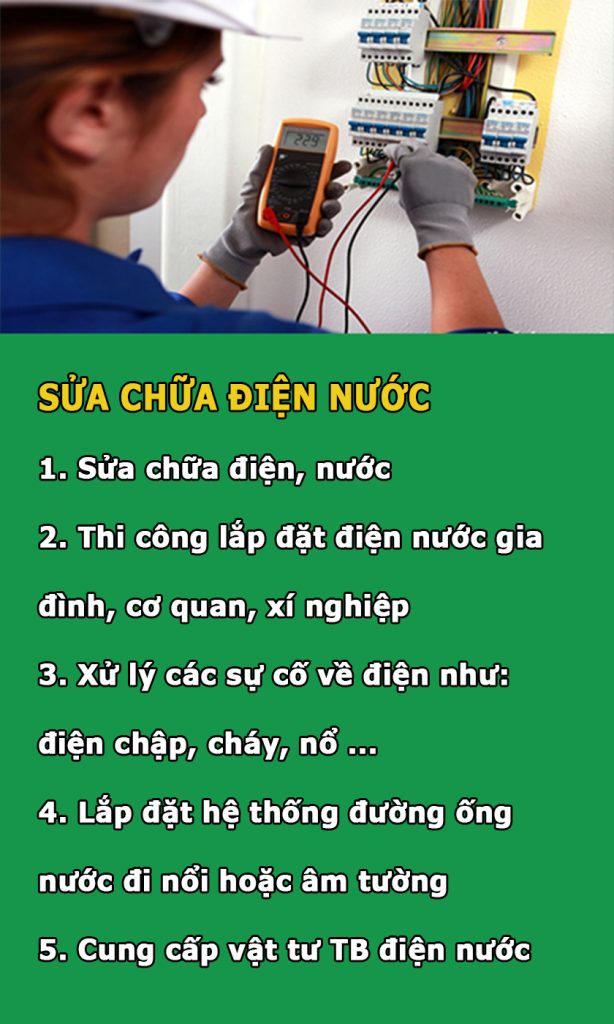 Cải tạo nhà sửa chữa điện nước