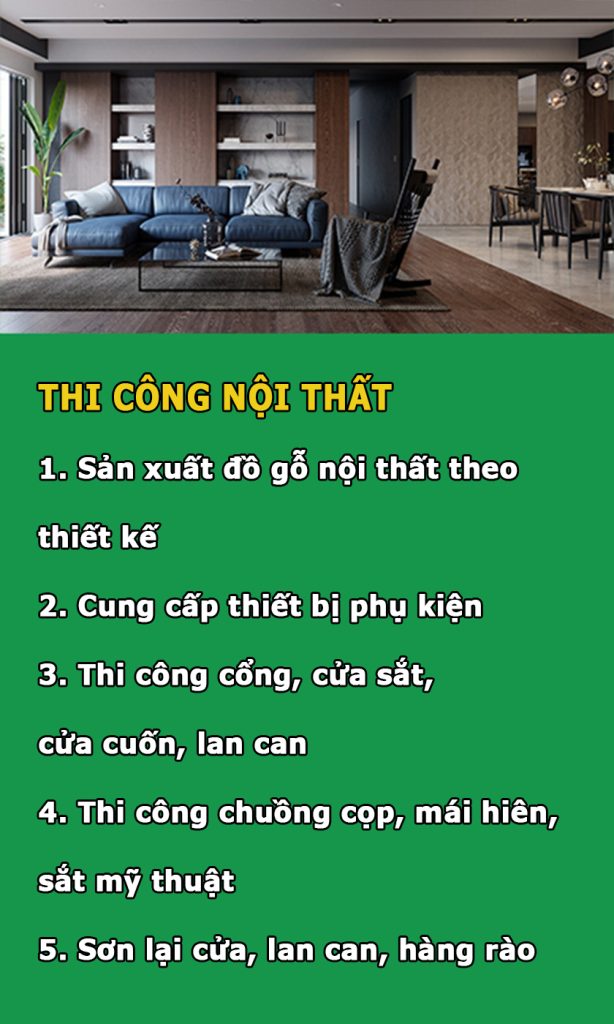 Cải tạo nhà thi công nội thất